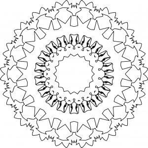 Best Circle Mandala Coloring Page