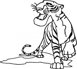 Cartoon Animal King Coloring Page