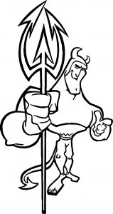 Devil The Emperor New Groove Disney Coloring Pages