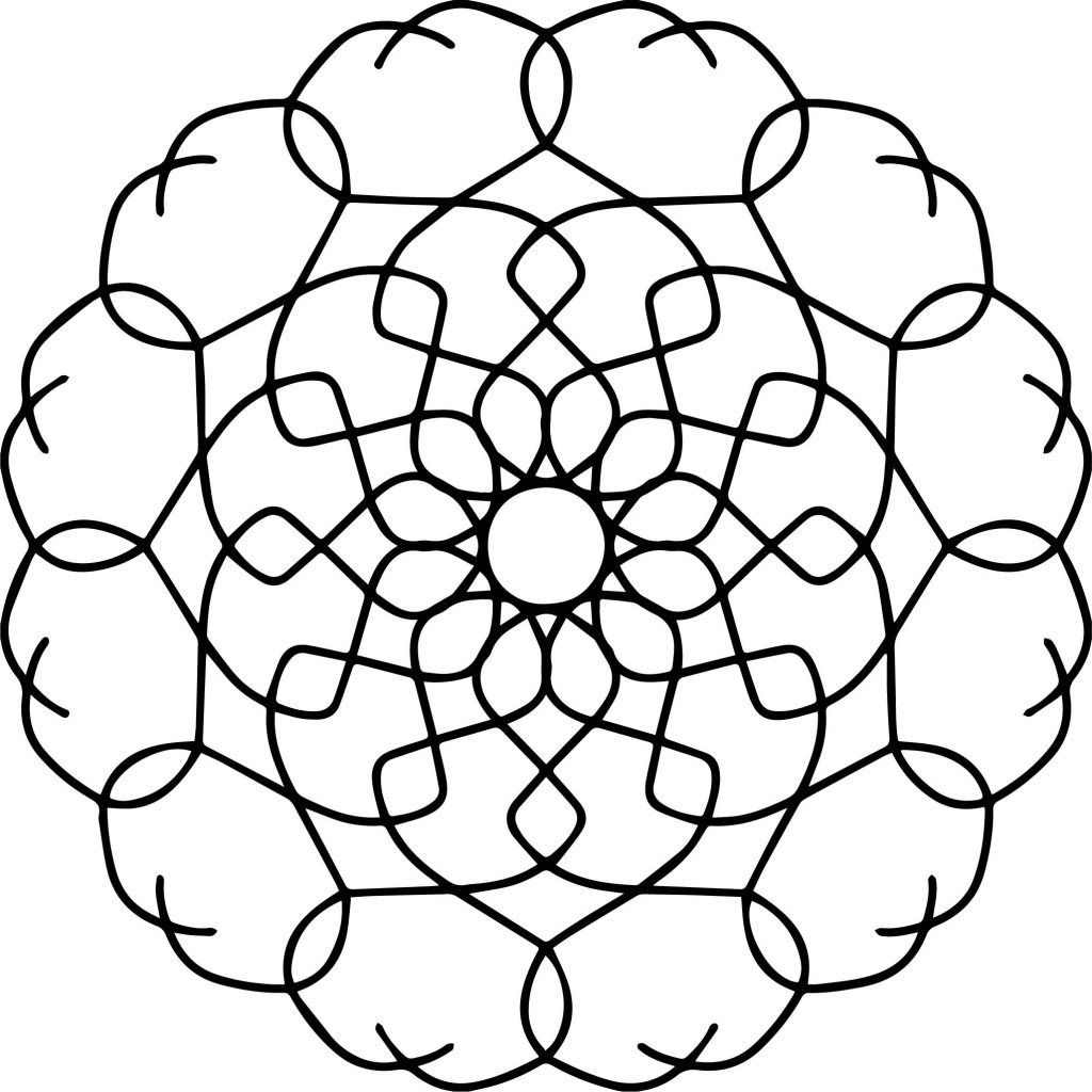 Fine Basic Good Mandala Coloring Page - Wecoloringpage.com