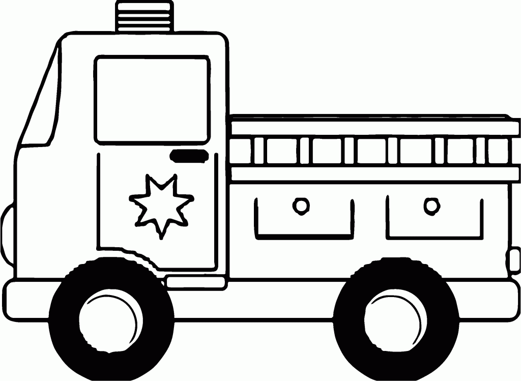 Cement Truck Line Coloring Page - Wecoloringpage.com