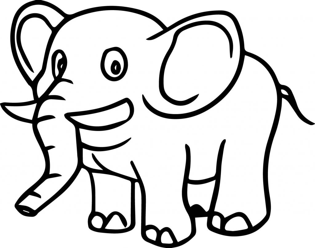 Just One Elephant Coloring Page | Wecoloringpage.com