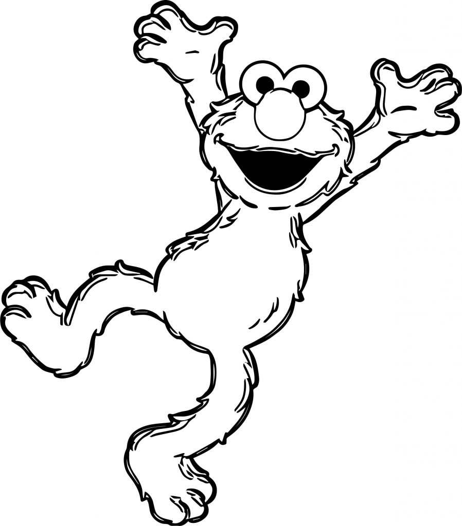 Just Sesame Street Elmo Coloring Page - Wecoloringpage.com