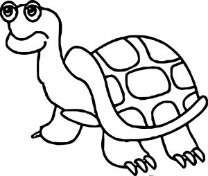 Old-Tortoise-Turtle-Coloring-Pages