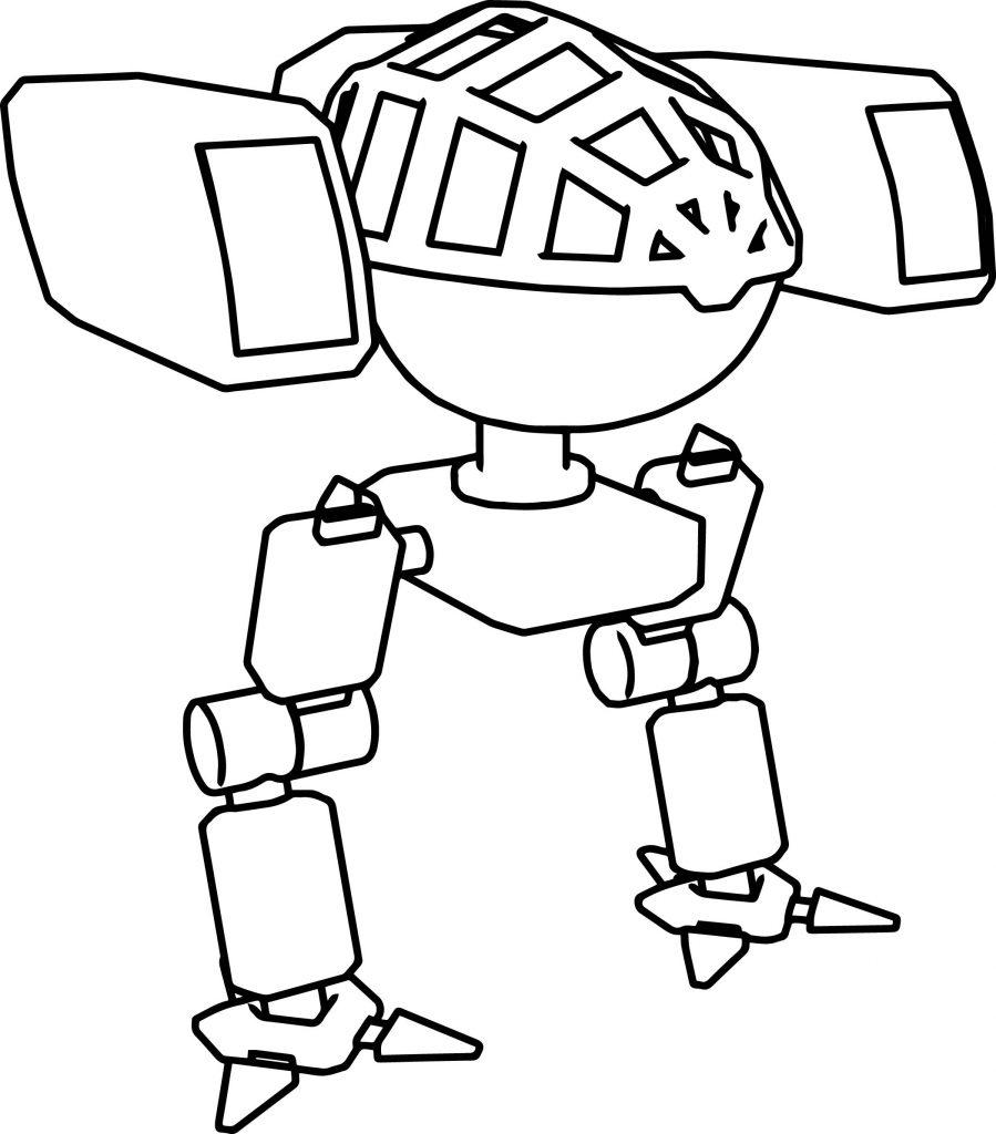 Mech Robot Coloring Page Coloring Pages