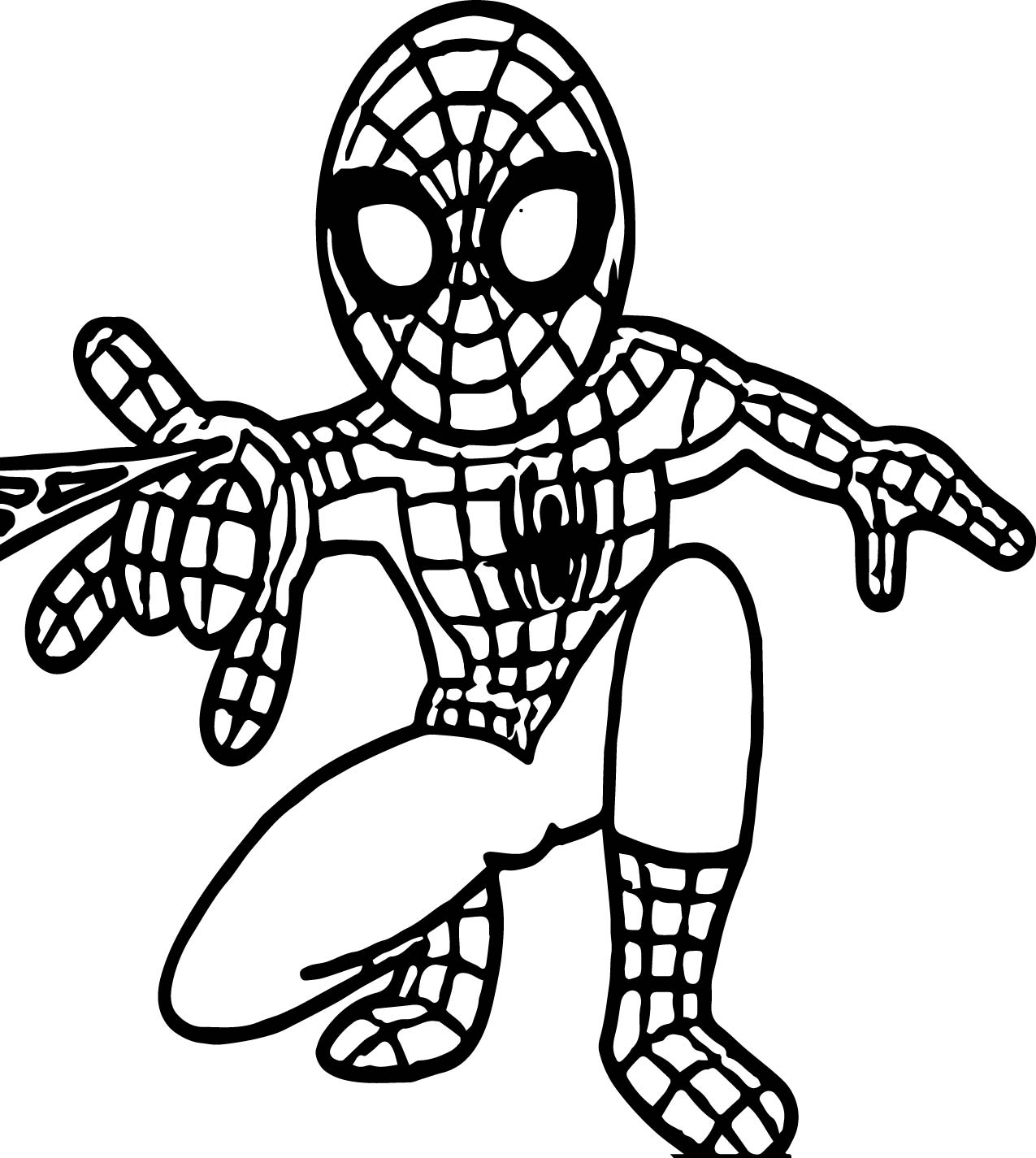 Small Spider Man Coloring Page – Wecoloringpage.com