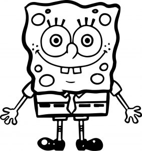 Sponge Sunger Bob SquarePants Step Coloring Page