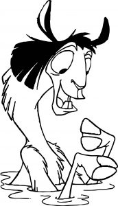 The Emperor New Groove Sheep Disney Coloring Pages