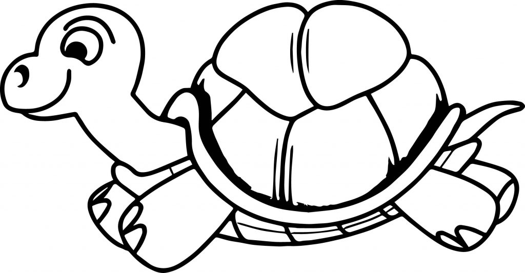 Tortoise Turtle Running Coloring Page - Wecoloringpage.com