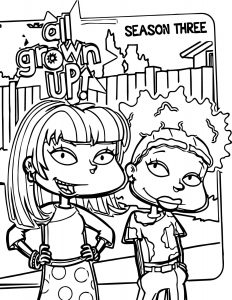 All Grown Up Season Cover Coloring Page