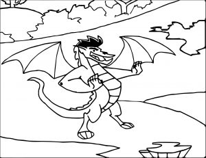 American Dragon Jake Long Mountain Coloring Page
