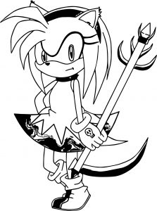 Amy Rose Access Coloring Page