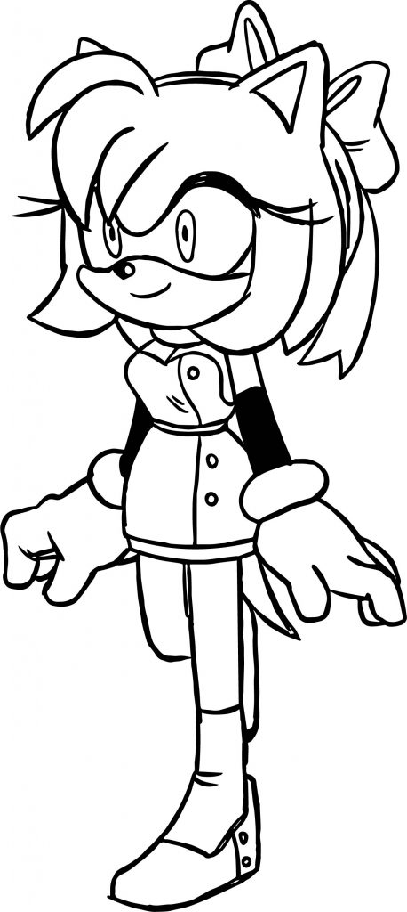 Amy Rose Act Coloring Page - Wecoloringpage.com