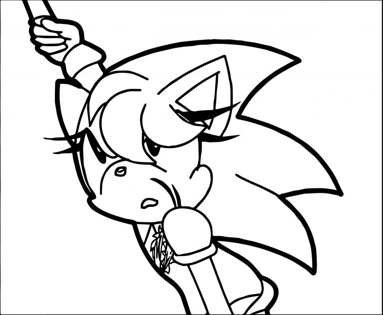 Amy Rose Boring Coloring Page – Wecoloringpage.com