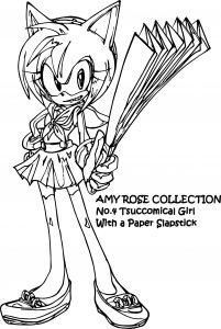 Amy Rose Collection Coloring Page
