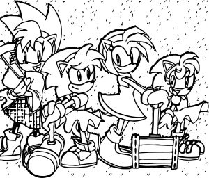 Amy Rose Fine Friends Coloring Page