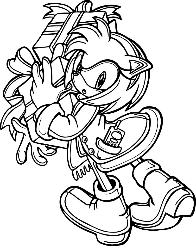 Amy Rose Telephone Coloring Page - Wecoloringpage.com