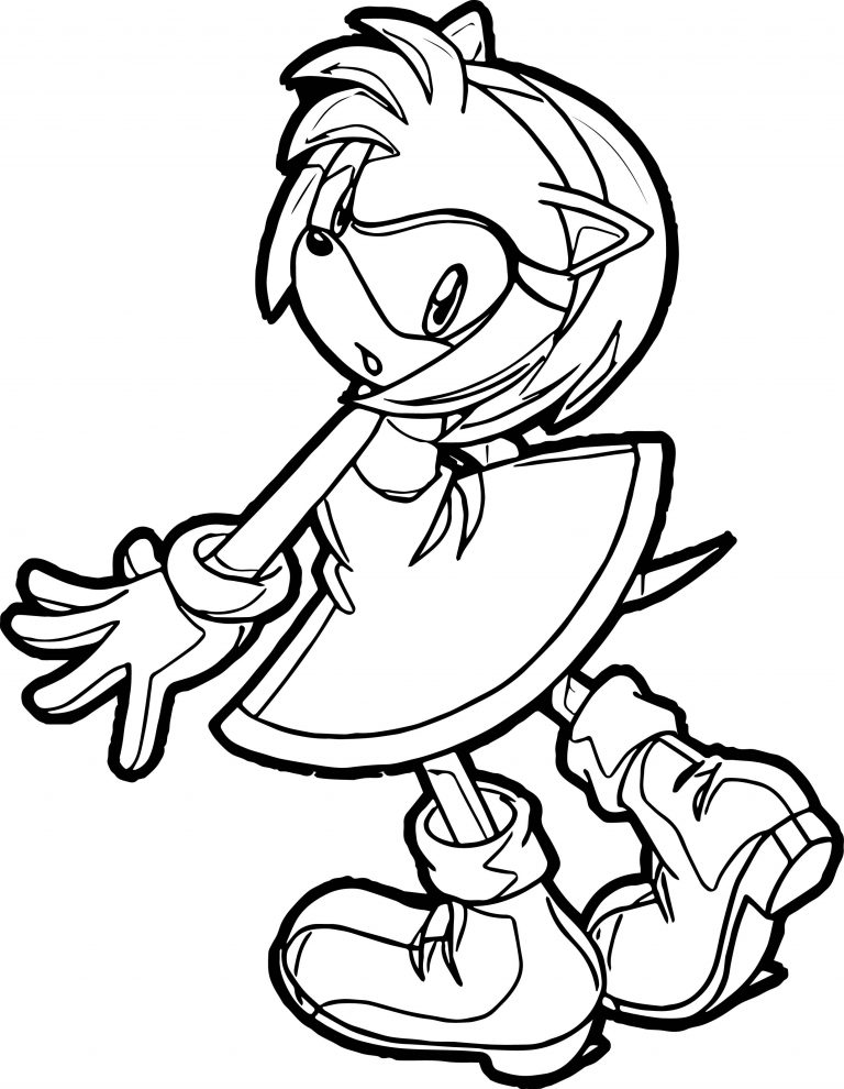 Amy Rose What This Coloring Page - Wecoloringpage.com