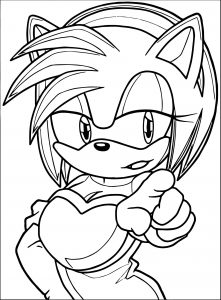 Amy Rose You Coloring Pages