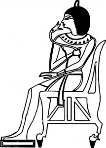 Ancient Egypt Girl Coloring Page