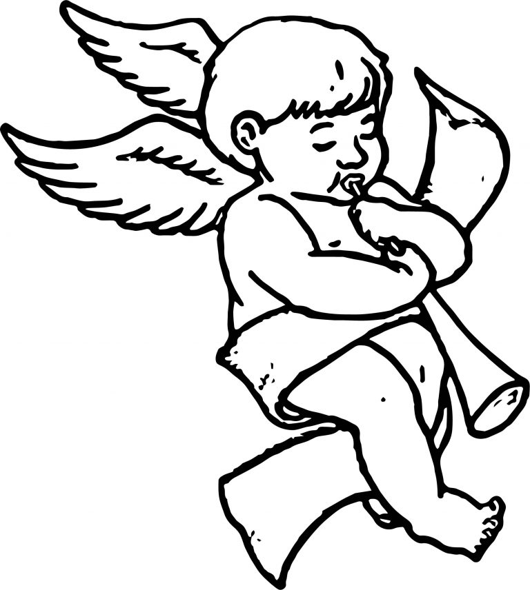 Angel Boy Song Coloring Page - Wecoloringpage.com