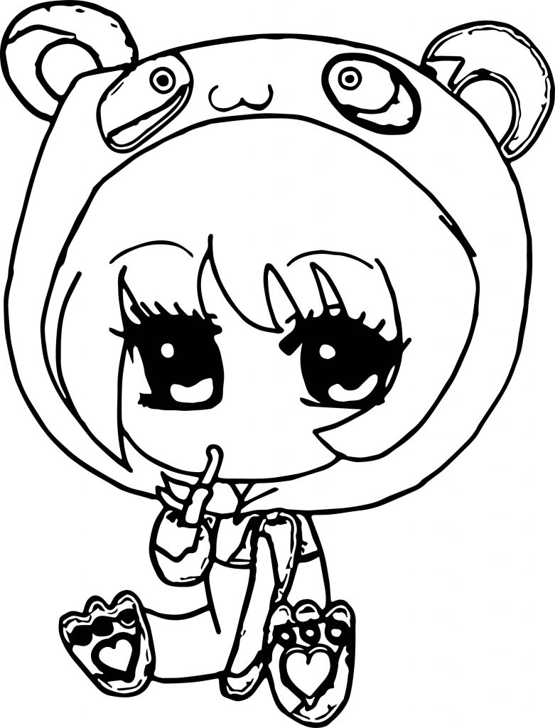 Anime Chibi Girl Coloring Pages - Wecoloringpage.com