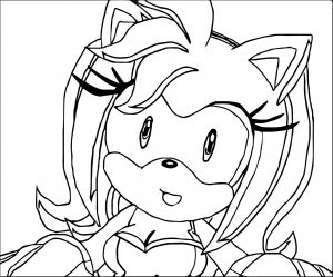 Be Suprised Amy Rose Coloring Page