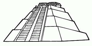 Egypt Ancient Pyramide Coloring Page