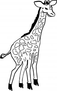 Giraffe Angry Coloring Page