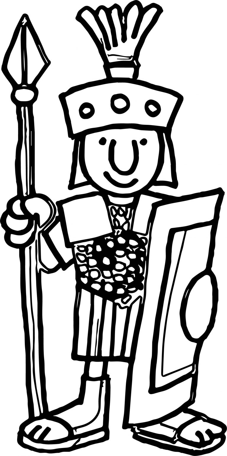 Go Back Gt Gallery For Cartoon Roman Soldier Coloring Page ...