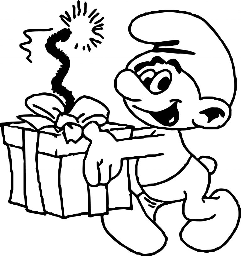 Images Bomb Smurf Coloring Page - Wecoloringpage.com