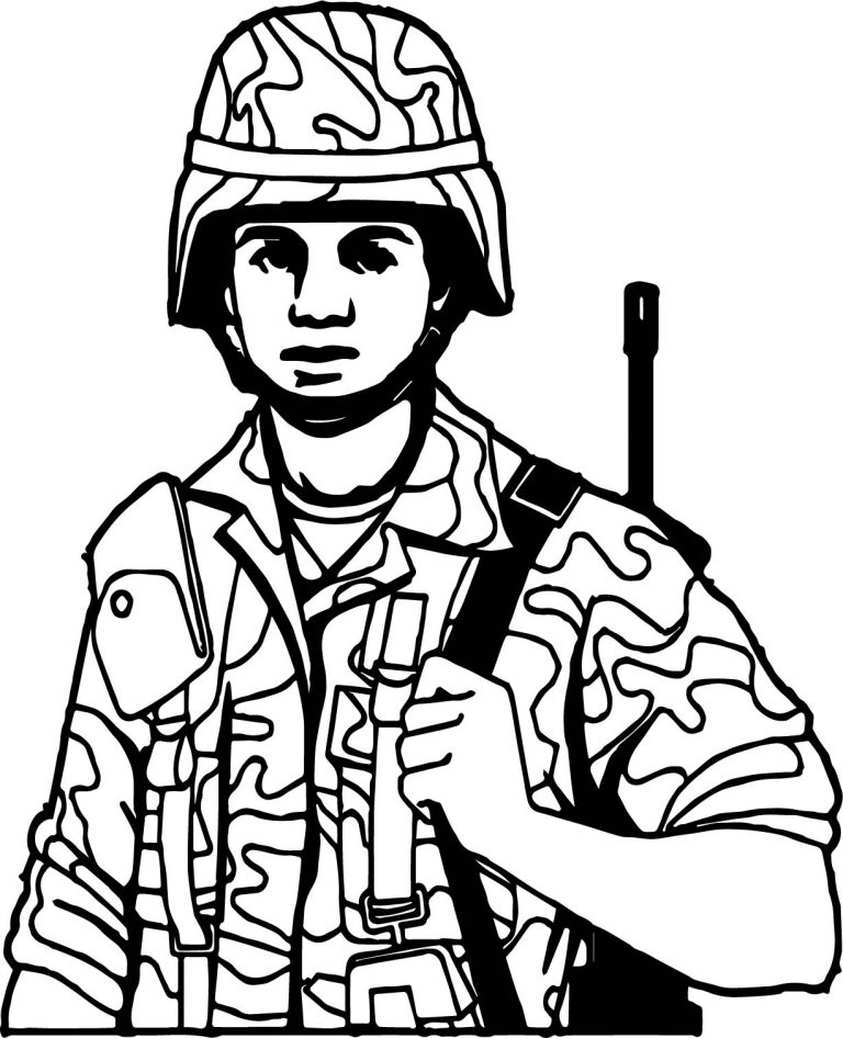 Just Soldier Coloring Page - Wecoloringpage.com