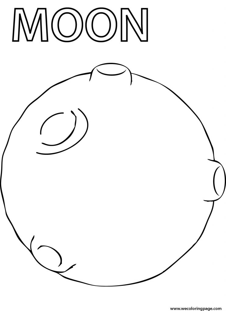 Moon Coloring Page | Wecoloringpage.com