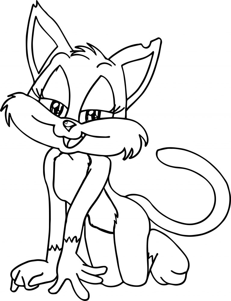 Rita From Animaniacs Girl Cat Coloring Page - Wecoloringpage.com