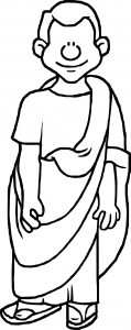 Rome Man Coloring Page