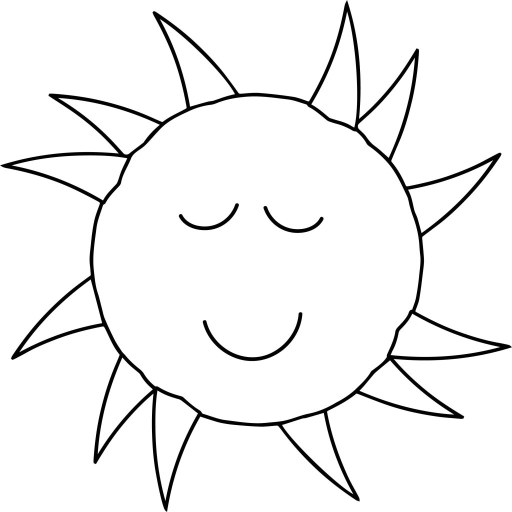 Sun Smile Coloring Page - Wecoloringpage.com