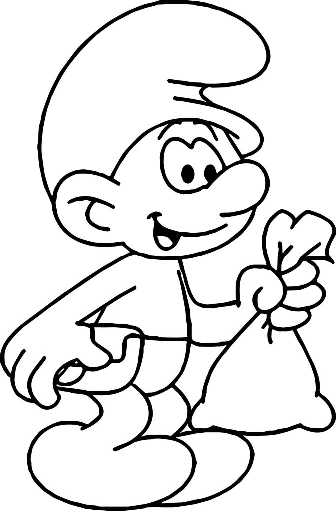 Trader Smurf Coloring Page - Wecoloringpage.com