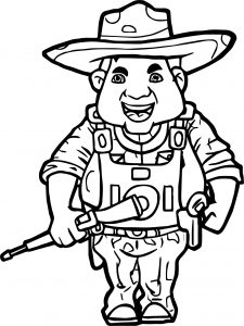 Veterans Day Soldier Big Coloring Page