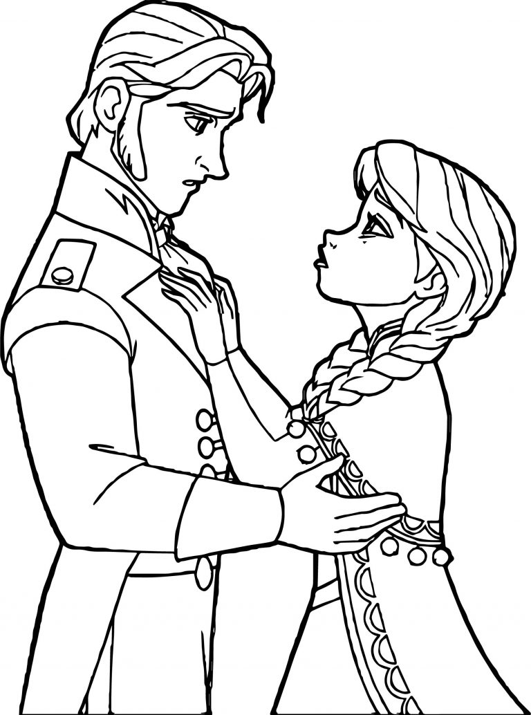 Anna Hans Talking Coloring Page - Wecoloringpage.com