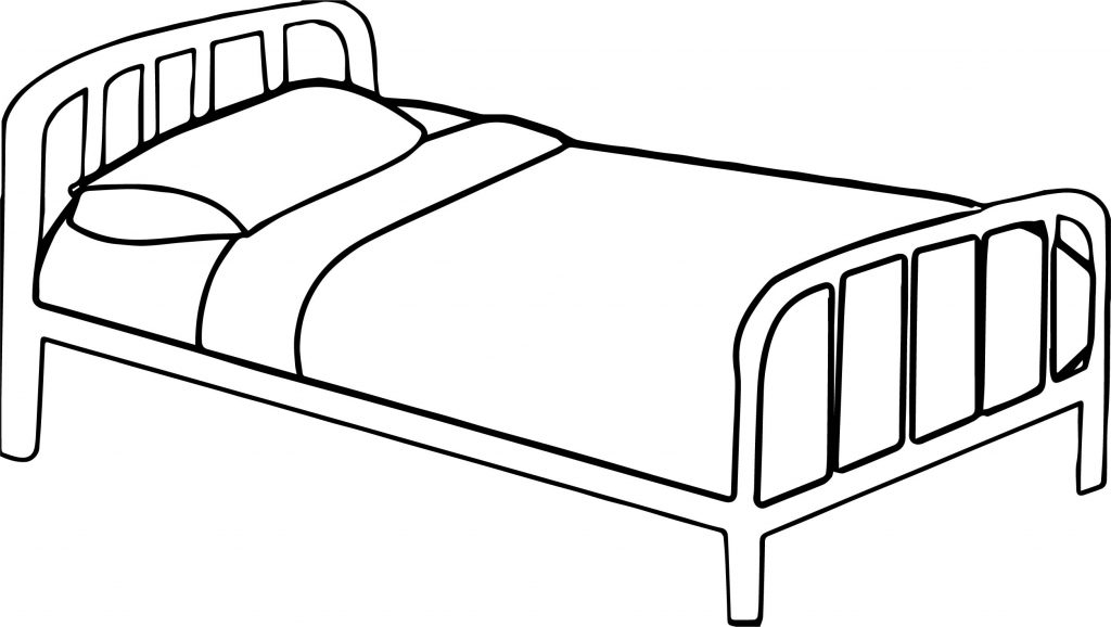 Any Pink Bed Coloring Page | Wecoloringpage.com