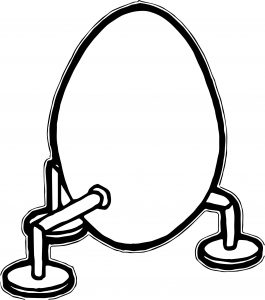 Astronaut Egg Vehicle Coloring Page