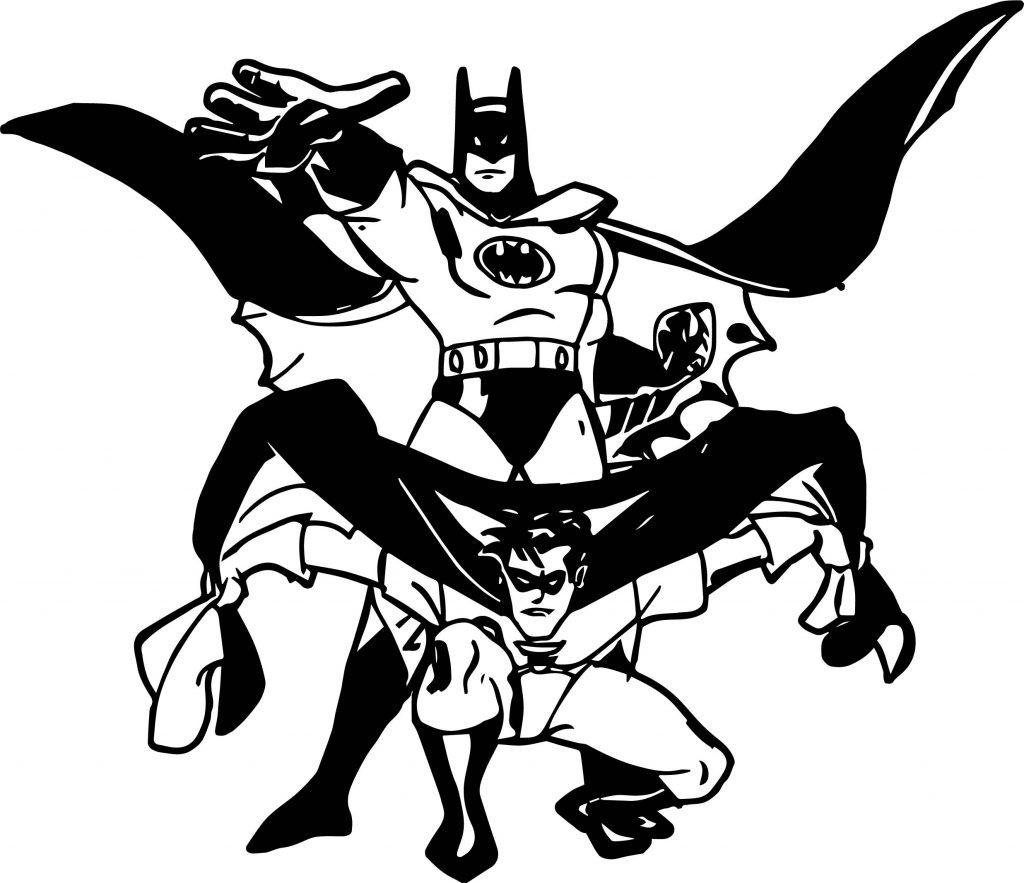 Batman And Robin Coloring Page - Wecoloringpage.com