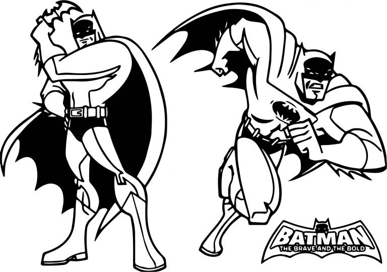 Batman Classic Style Cartoon Coloring Page - Wecoloringpage.com