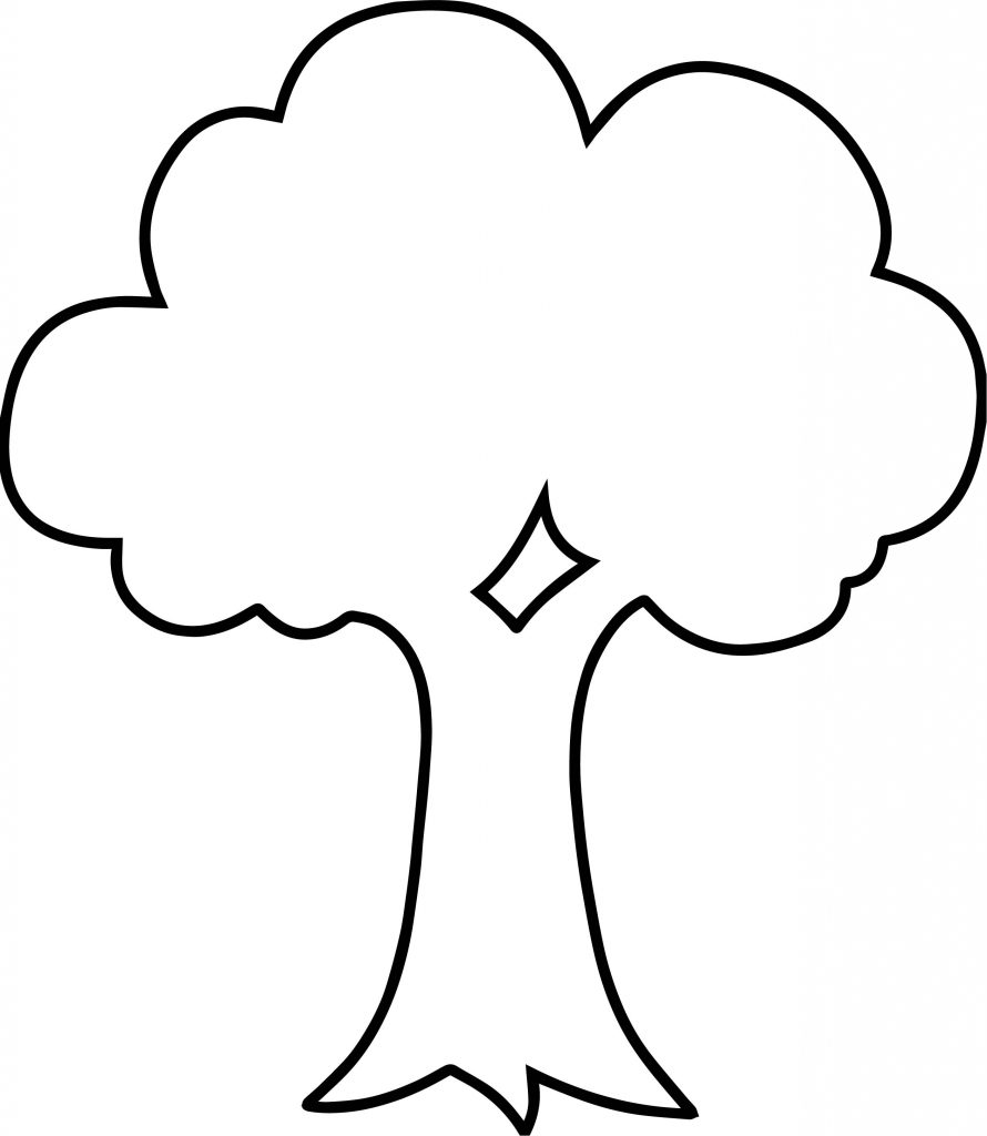 Empty Apple Tree Coloring Page - Wecoloringpage.com