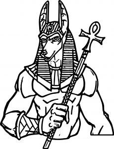 Gods Of Ancient Egypt Anubis Coloring Page