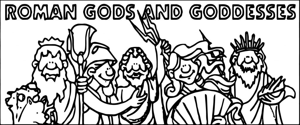 Gods Roman Coloring Page - Wecoloringpage.com