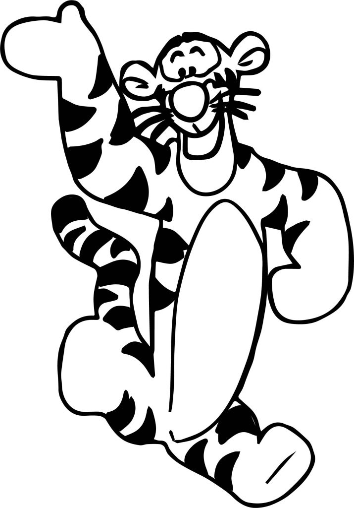 Hello Tiger Coloring Page - Wecoloringpage.com