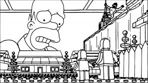Lego The Simpsons Coloring Page