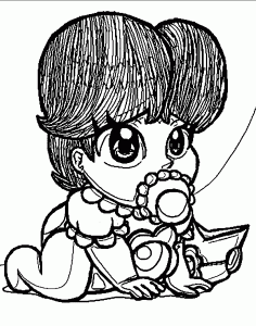 New Baby Daisy Coloring Page