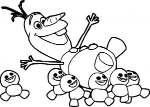 Olaf Snow Gies Coloring Page